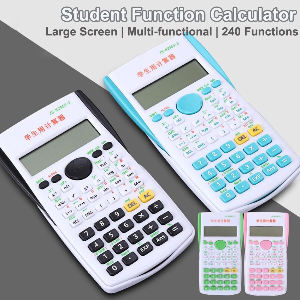 

240 Functions Engineering Scientific Calculator 2-Line Multifunction Function Calculator Standard Math Calculators