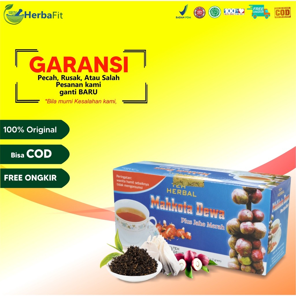 

Obat Reumatik dan Asam Urat Teh Herbal Mahkota Dewa Tazakka isi 20 Kantung Teh Celup HALAL dan Sudah BPOM Jaminan ORIGINAL