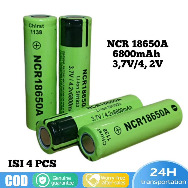 Baterai 18650 6800MAH Original Battery Lithium Li-ion NCR 18650B 3.7V - 4.2V BATERAI SENTER - BATERA