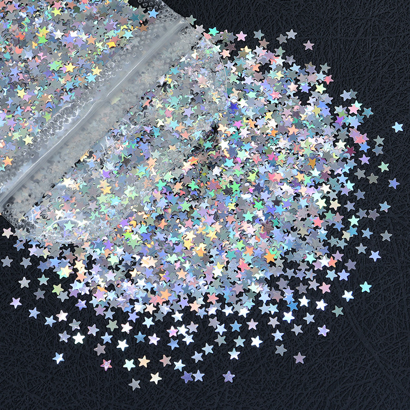 

Holographic Glitter Star Resin Sequins Laser Gold Silver Glitter Crafts For Epoxy Resin Filler Silicone Mold Filling Accessories