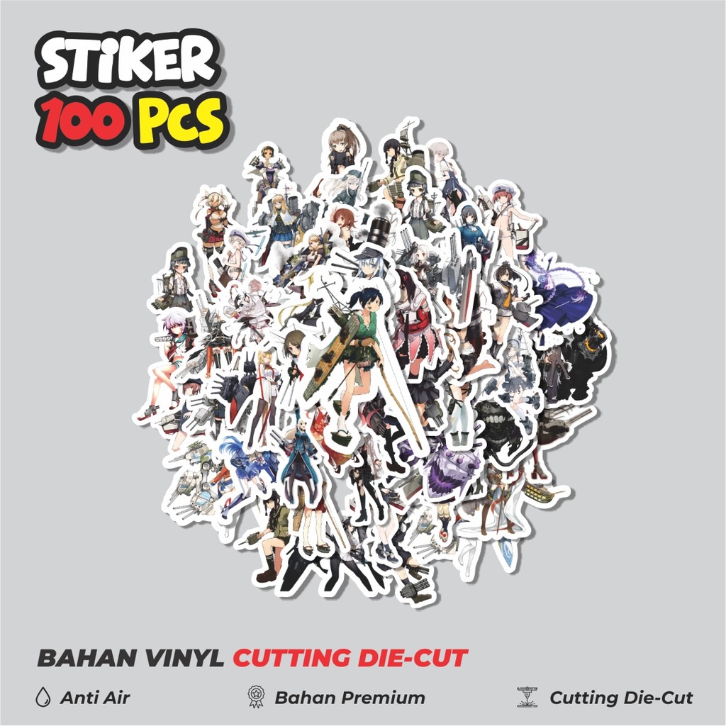 

Terbaru! 50 pcs Stiker Anime Game Series Kantai Collection Character 2 Dekorasi Lucu Kreatif untuk Notebook, Skateboard, HP