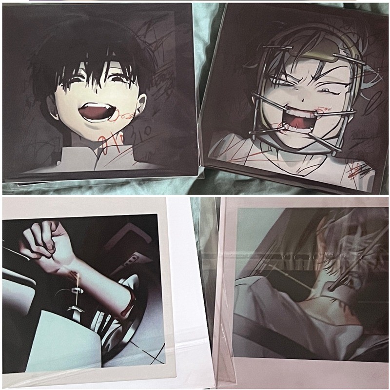 

2Pcs/Set 2nd Anniversary Card Alien Stage TV Anime Card Ivan Till Cosplay Square CD Card Instant Imaging Cards Postcard Gift