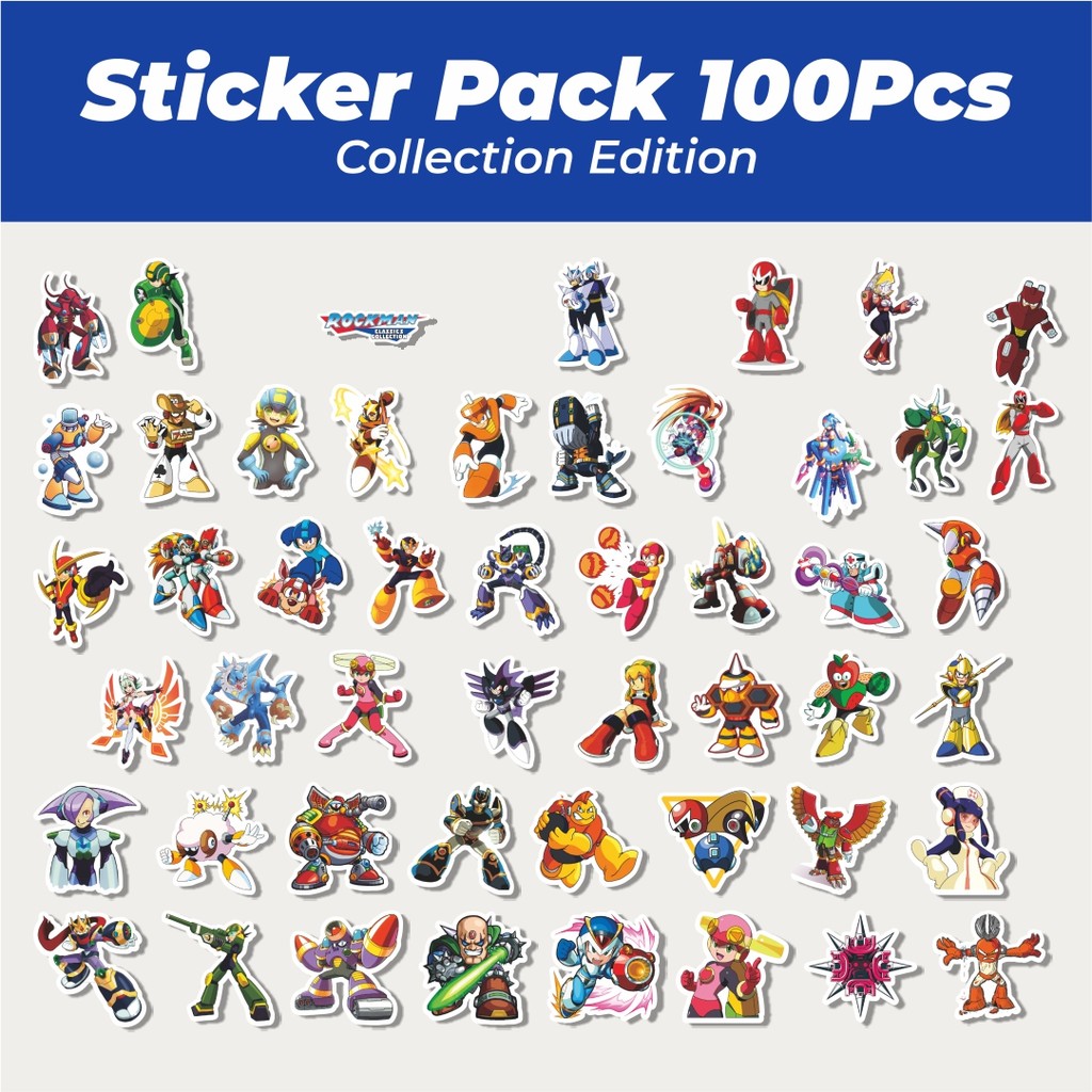 

Hot Stiker Capsom Series Megaman Universe Character Mix 3 Lucu Anti Air Stikers Berperekat Waterproof Sticker Decal Buat Motor Helm Buku Journal Koper Casing HP Laptop Botol Minum
