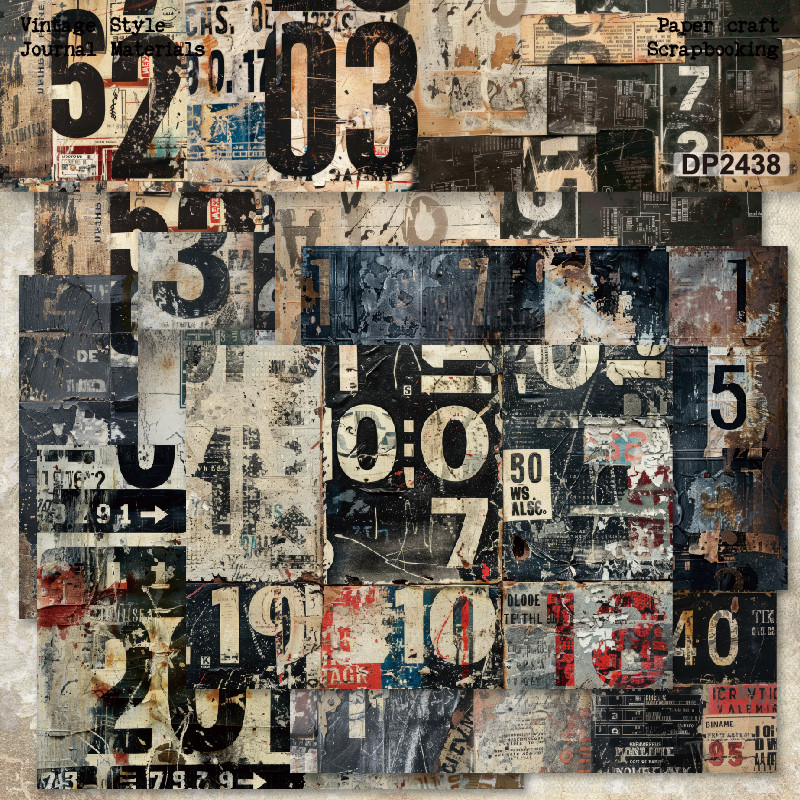 

Panalisacraft 8 sheets A5 size Vintage Style Scrapbooking patterned paper Fancy Card Pack Light weight Craft Paper Card