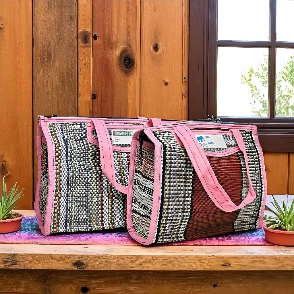 Tas Tikar Tenun - Tas Hajatan - Tas Belanja - Tas Anyaman Rajut