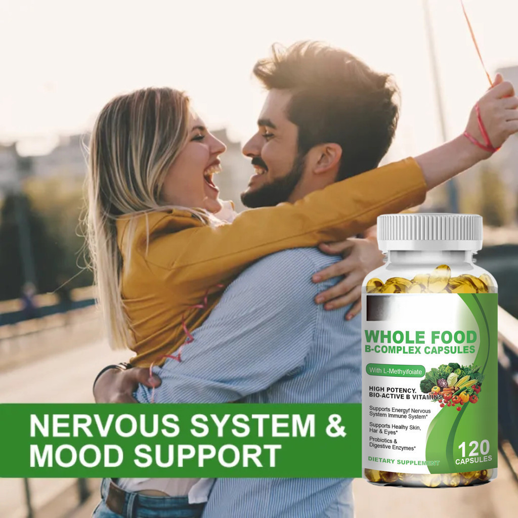 KIRKLAND Vitamin B Complex Capsules 120pcs Supports Better Mood, Nervous System Health & Energy Mult