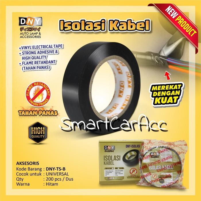

Isolasi Solasi Kabel DNY Tahan Panas Vinyl Tape High Temperatur