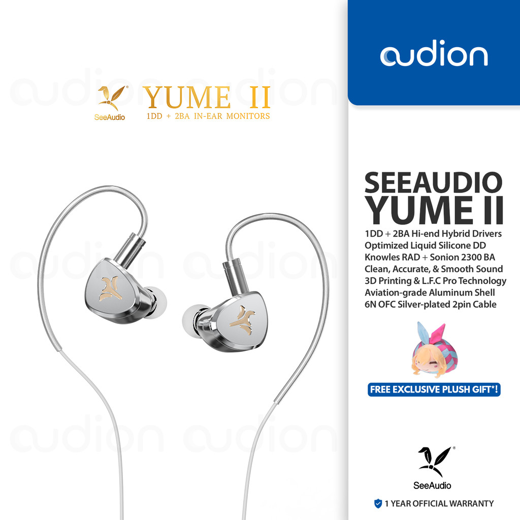 SEEAUDIO YUME II/YUME 2/YUME2 1DD+2BA Hybrid Drivers 2pin In-ear IEM