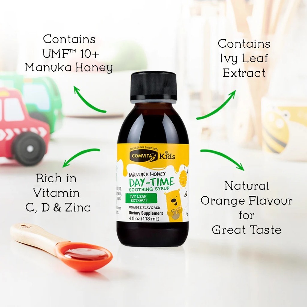 

Comvita Kids Day-Time Soothing Syrup - Orange Flavour 118ml