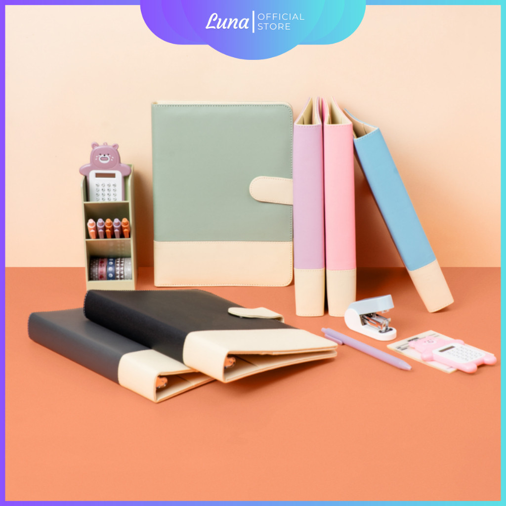 

Binder Warna Kombinasi Agenda Kuliah Dua Warna Ukuran A5 20 Ring Polos Binder 2 Warna