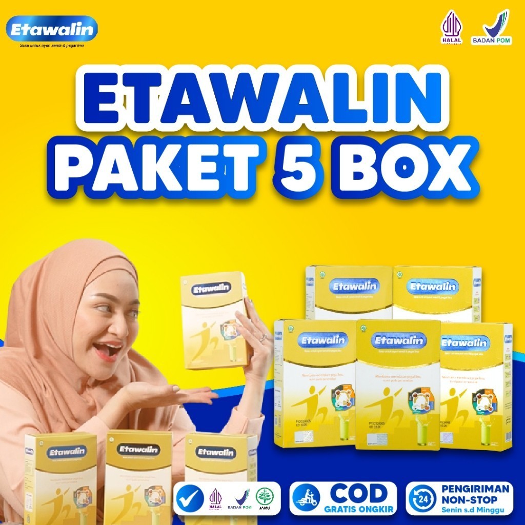 

[BIG SALE 5 BOX] Etawalin Susu Kambing Alami Cocok Atasi Nyeri Tulang Sendi Asam Urat Perlancar ASI