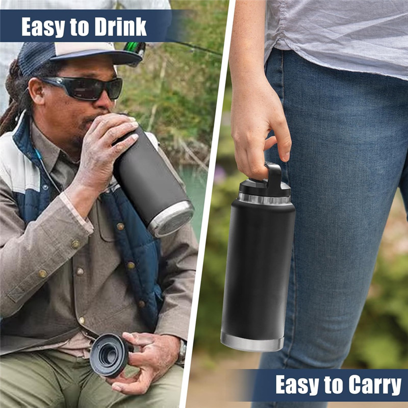 AT44-Cap For YETI Rambler Bottle,Replacement Lid For 18 Oz 26 Oz 36 Oz 64 Oz Top Cap Cover Water Bot