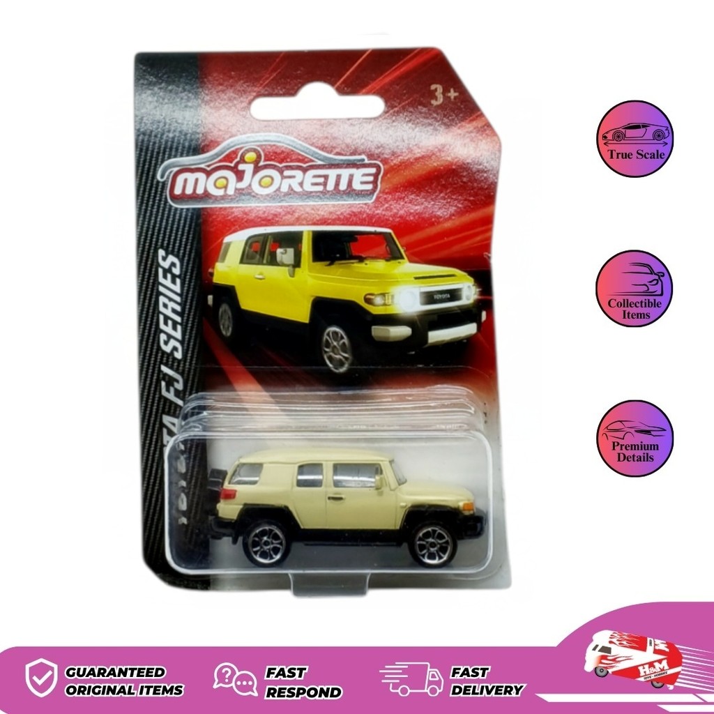 Majorette Toyota FJ Series Toyota FJ Yellow