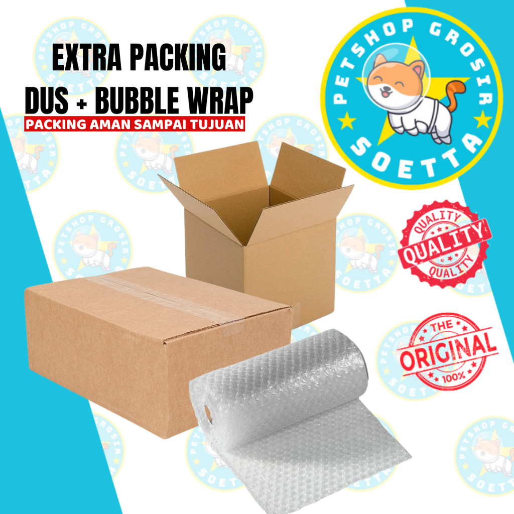 

EXTRA PACKING ( DUS + BUBBLE WRAP ) UNTUK MEMINIMALISIR KERUSAKAN