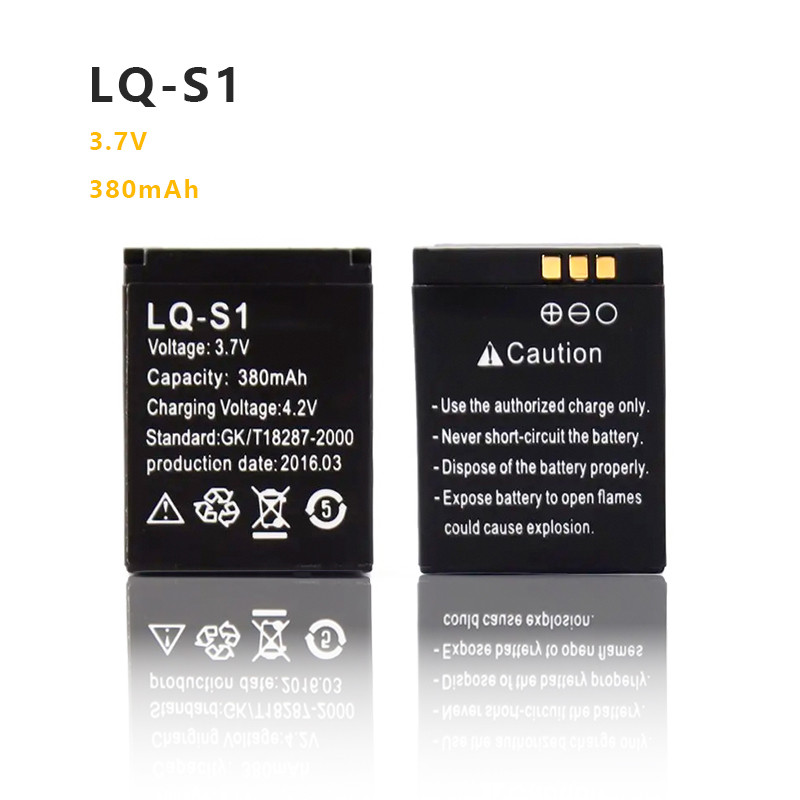 380mAh 3.7V LQ-S1 Smart Watch Battery DZ09 Batteries For DJ-09 V8 X6 AB-S1 SCX-M9 FYM-M9 GJD HKS-S1 