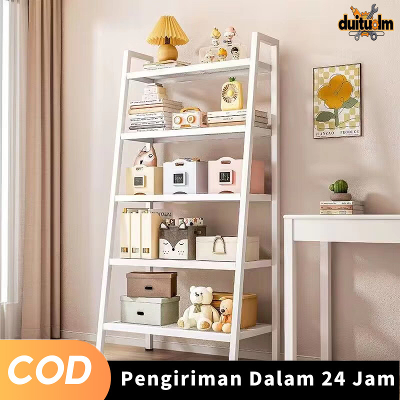 

3/4/5 Tingkat Rak Buku Serbaguna Besi Susun Rak Dekorasi Ruang Tamu Tanaman Display Rak Minimalis duituolm