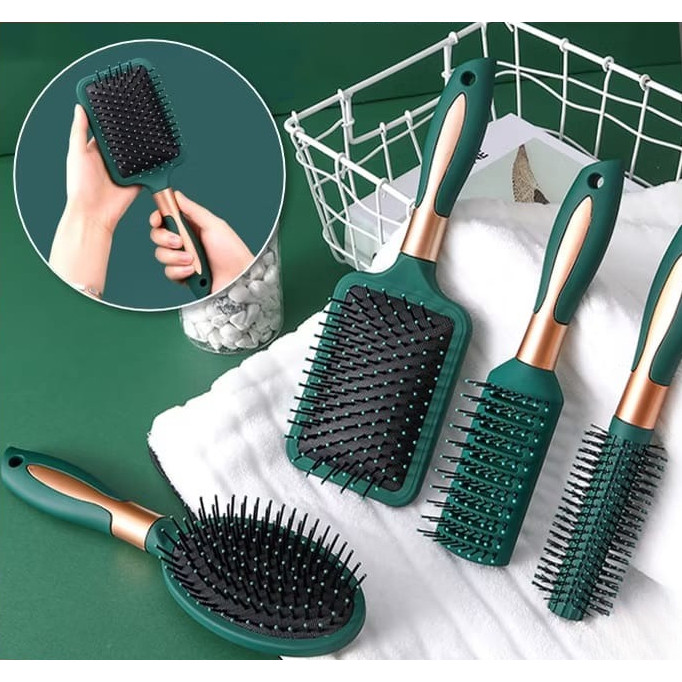 Sisir Rambut Anti Kusut dan Rontok Premium - Sisir Wanita Pria Satu Set Lengkap Hight Quality - Sisi