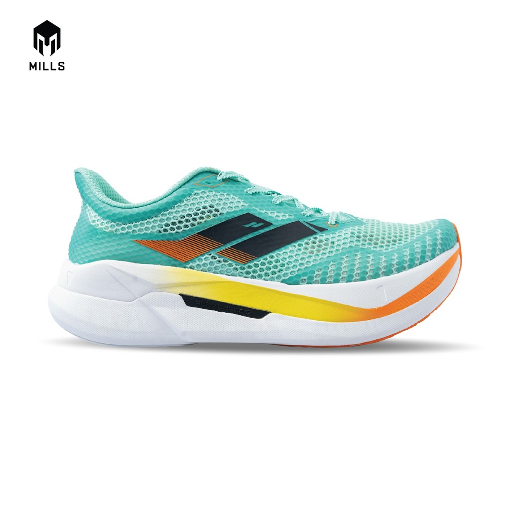 MILLS SEPATU LARI RUNNING SHOES ENERPRO ZENITH PASTEL.JADE/ORANGE/NEON.YELLOW 9104502