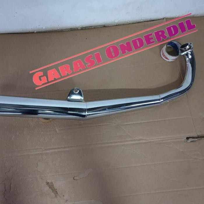 Knalpot Standar Racing Bobokan YAMAHA RX -KING Full Crome