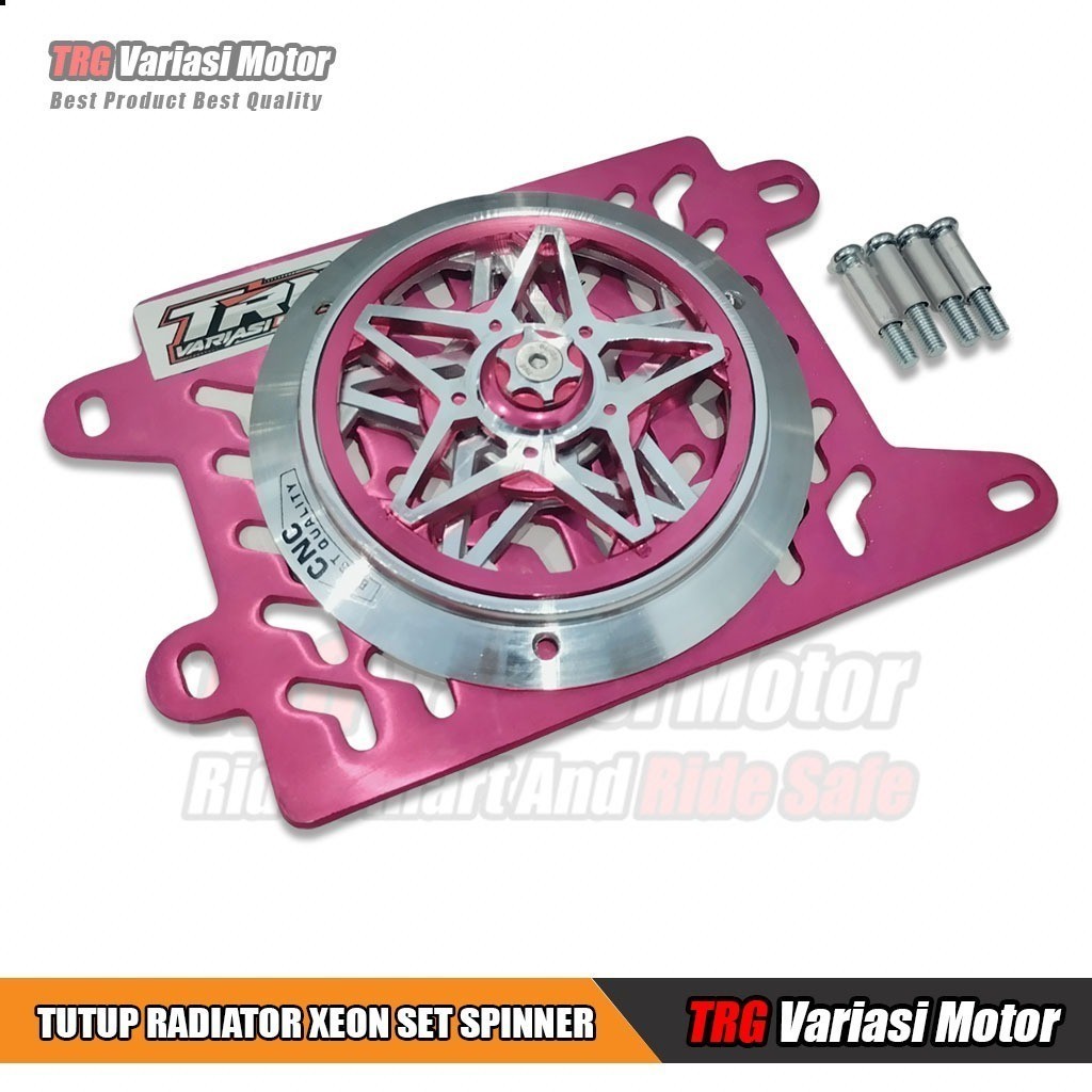 Cover Radiator Xeon Karbu Tutup Radiator Xeon GT 125 Xeon RC Set Spinner Bintang