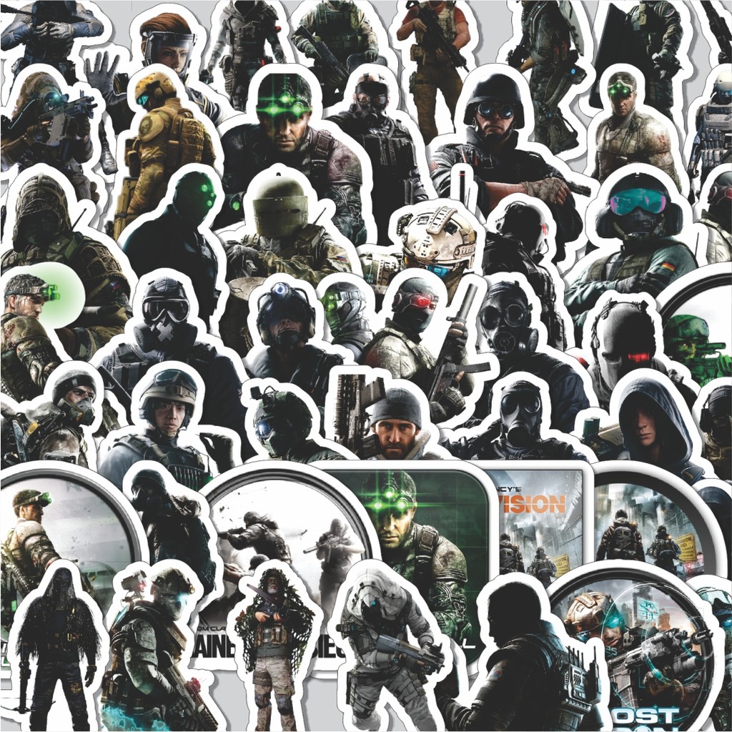 

Stiker Cutting Pack Stiker Game Series Tom Clancy's Game Mix Isi 100Pcs Series Aesthetic Lucu Keren Untuk Koper Bahan Vynil
