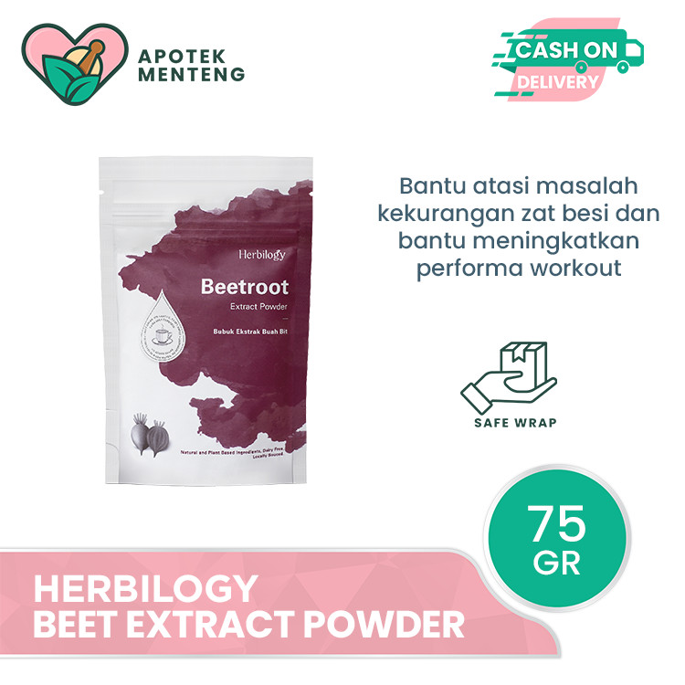 

Herbilogy Beet Extract Powder 75 gr - Bubuk Ekstrak Buah Bit