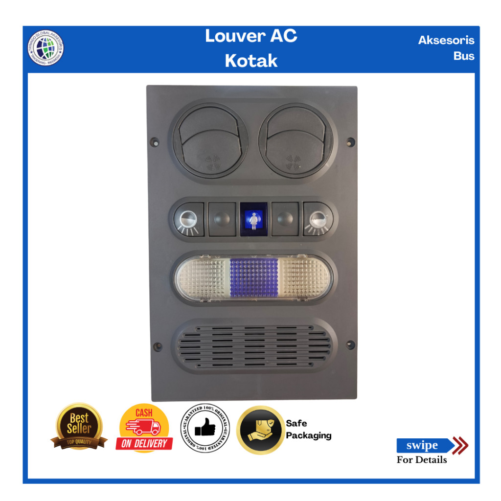Louver AC Kotak/Ventilation Louver AC Bus/Kisi AC Bus Kotak