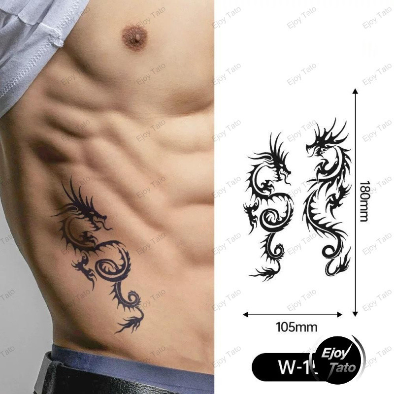 Tato Temporer Garis sederhana sticker henna tangan,Kecenderungan Simulasi Canggih Stiker Tato Herbal