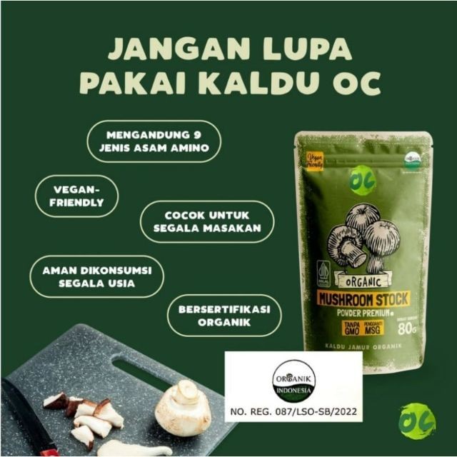 

Organic Center Kaldu Jamur Premium 80gr
