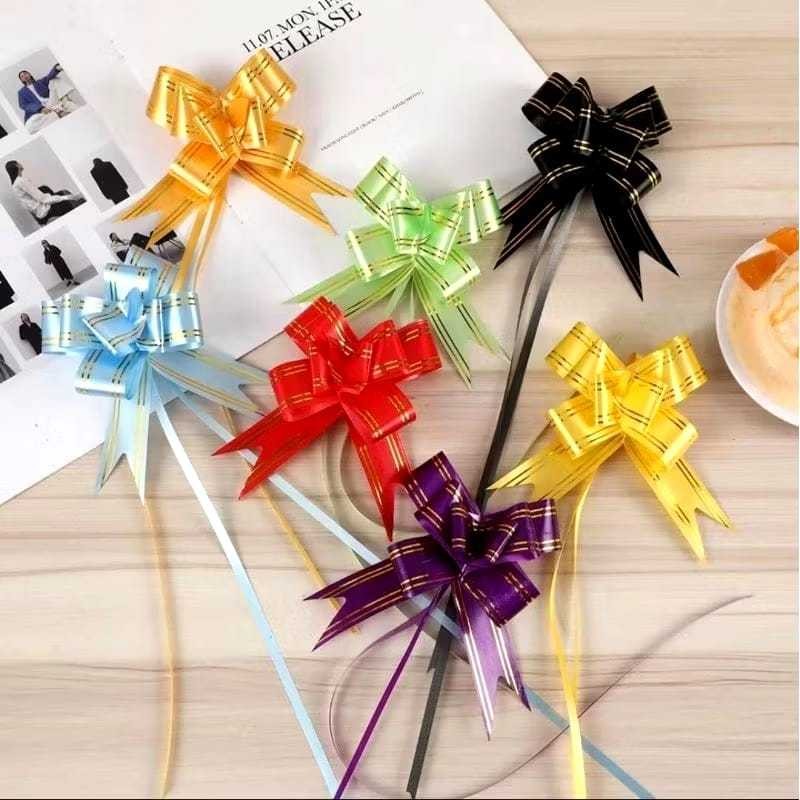 

Pita Tarik Serut | Pita Hias Kado Seserahan Parcel Hantaran