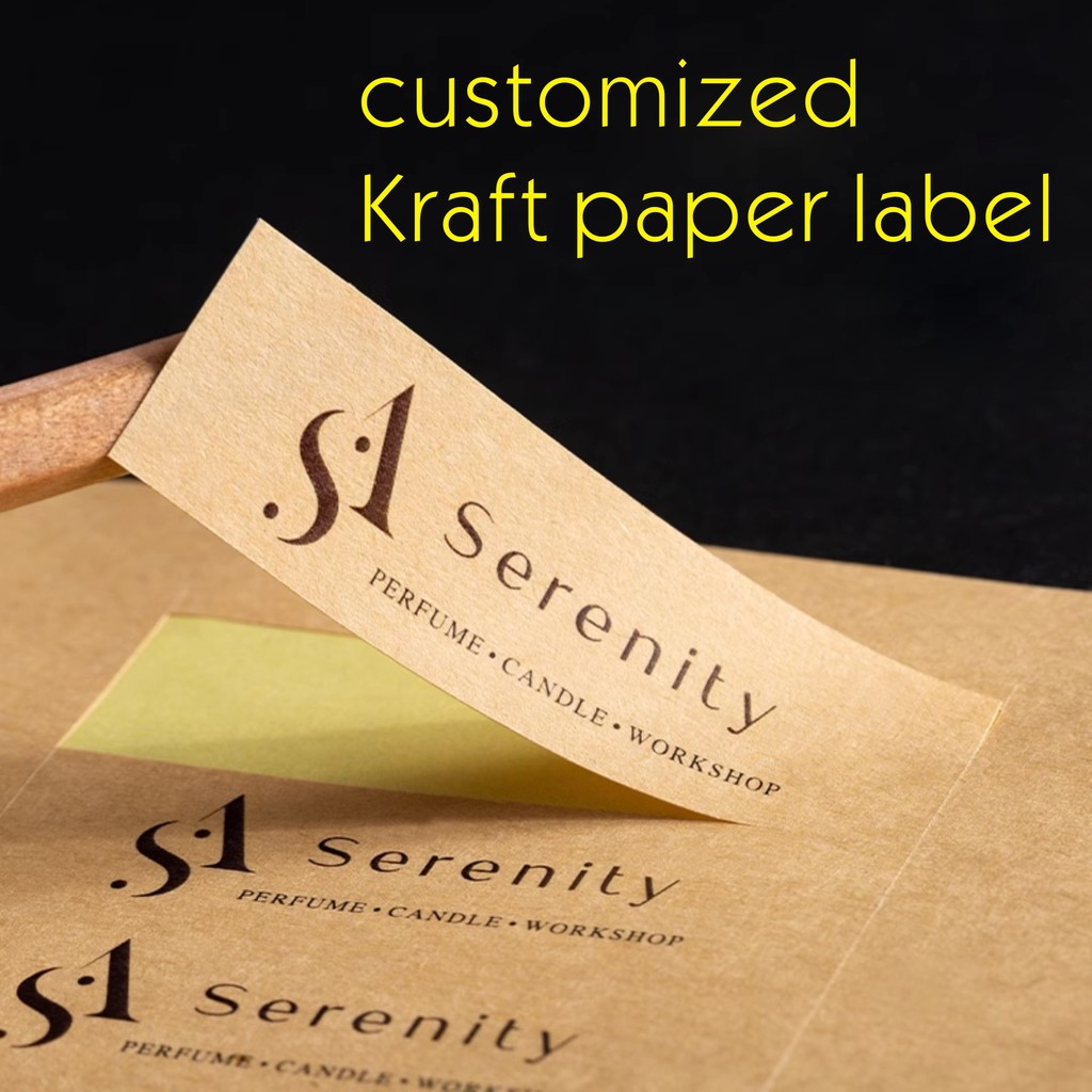 

Customized self-adhesive labels, convenient stickers, product price tags, self adhesive kraft paper office supplies labels
