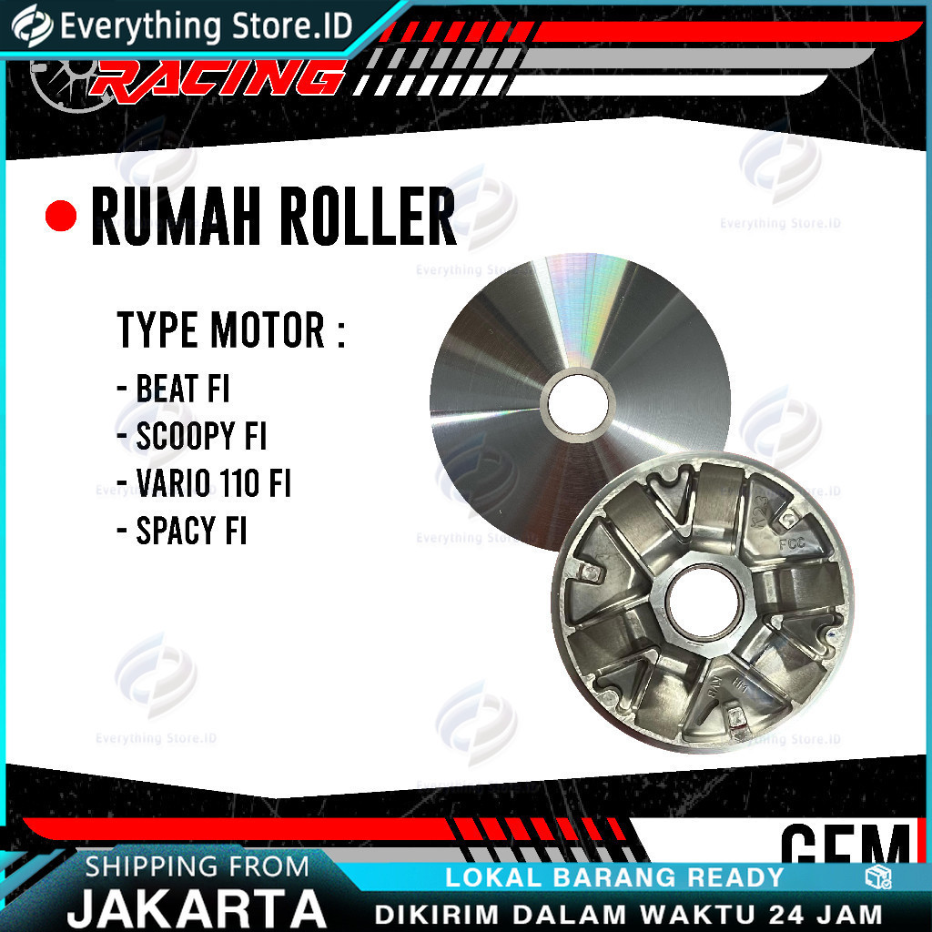 CUSTOM BUBUT PULLEY BEAT K44 RUMAH ROLLER BUBUT CUSTOM BEAT FI ESP SCOOPY FI ESP GENIO VARIO 110 FI