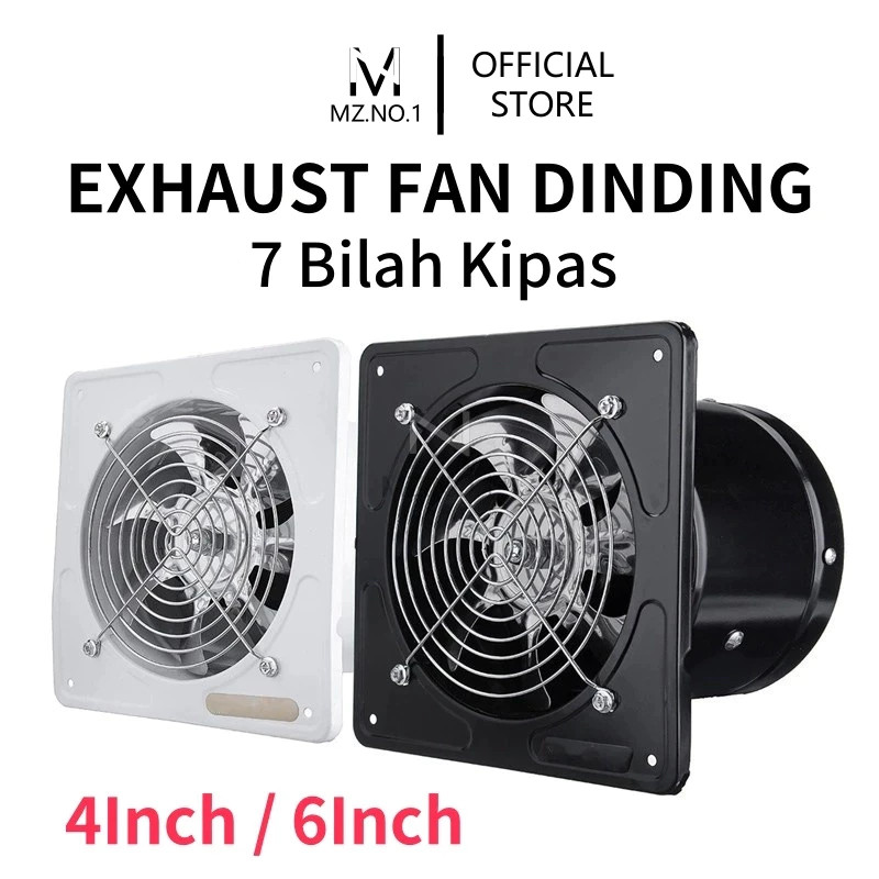 COD - Exhaust Fan Dinding 4inch/6inch Ventilasi Kipas Exhaust Ventilasi Dinding Exhaust Fan Dinding 