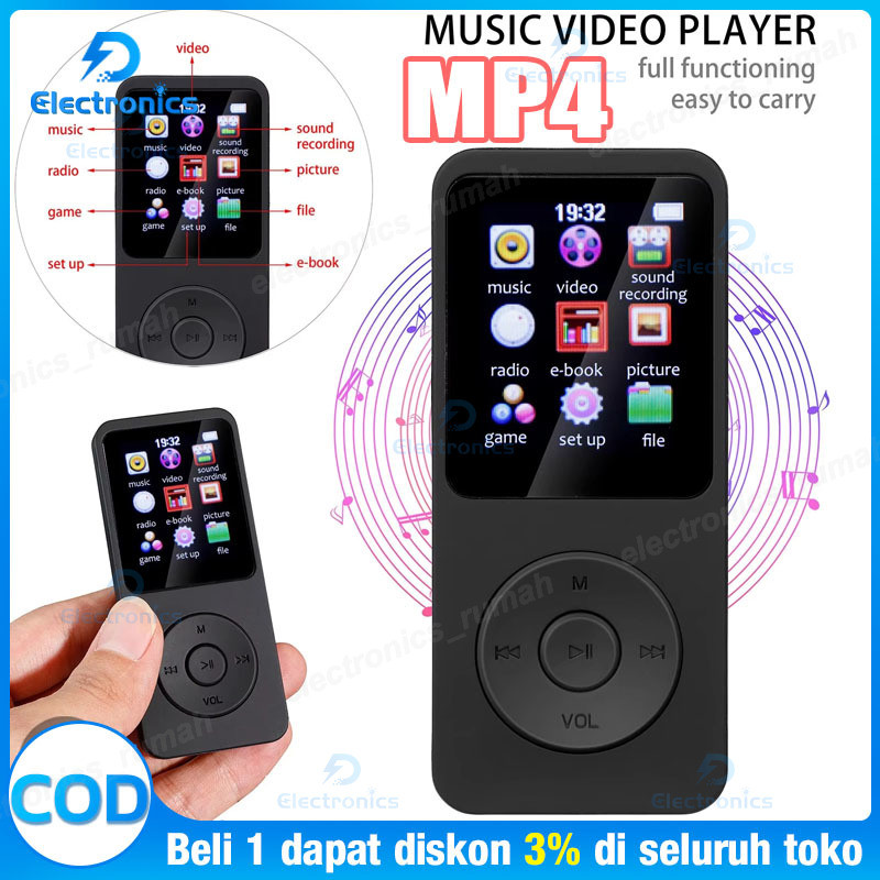 MP4 Player Bluetooth MP3 Mini Player Bluetooth MP3 Bluetooth Speaker Free 32GB Card USB/Type C