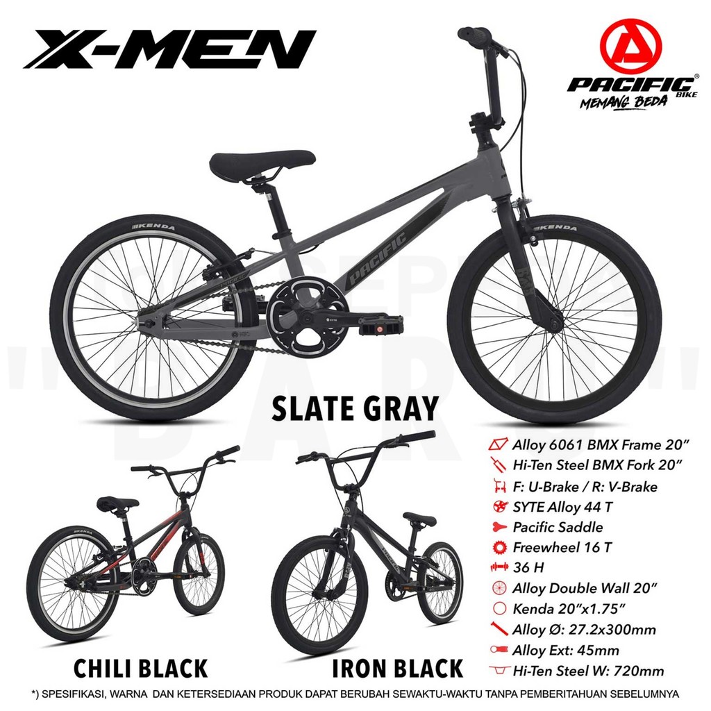 TB - Sepeda BMX PACIFIC X-MEN Ukuran 20 Inch