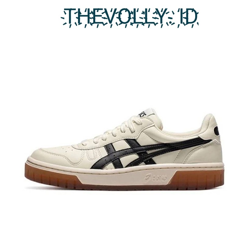 Sepatu Asics Court MZ White Black Gum BNIB Original / Sneakers Pria
