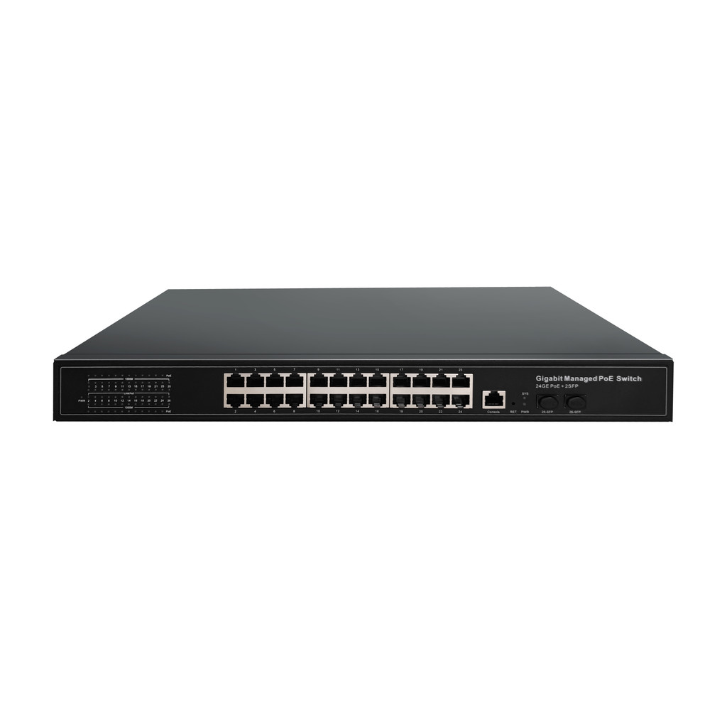 24 Port Full Gigabit Managed  Switch with 2 SFP Slots with managment /vlan/ RSTP/SNMP  switch