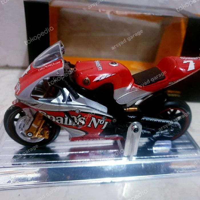 EX99... Diecast Motogp Saico skala 18 Carlos Checa 2004 Yamaha YZR M1