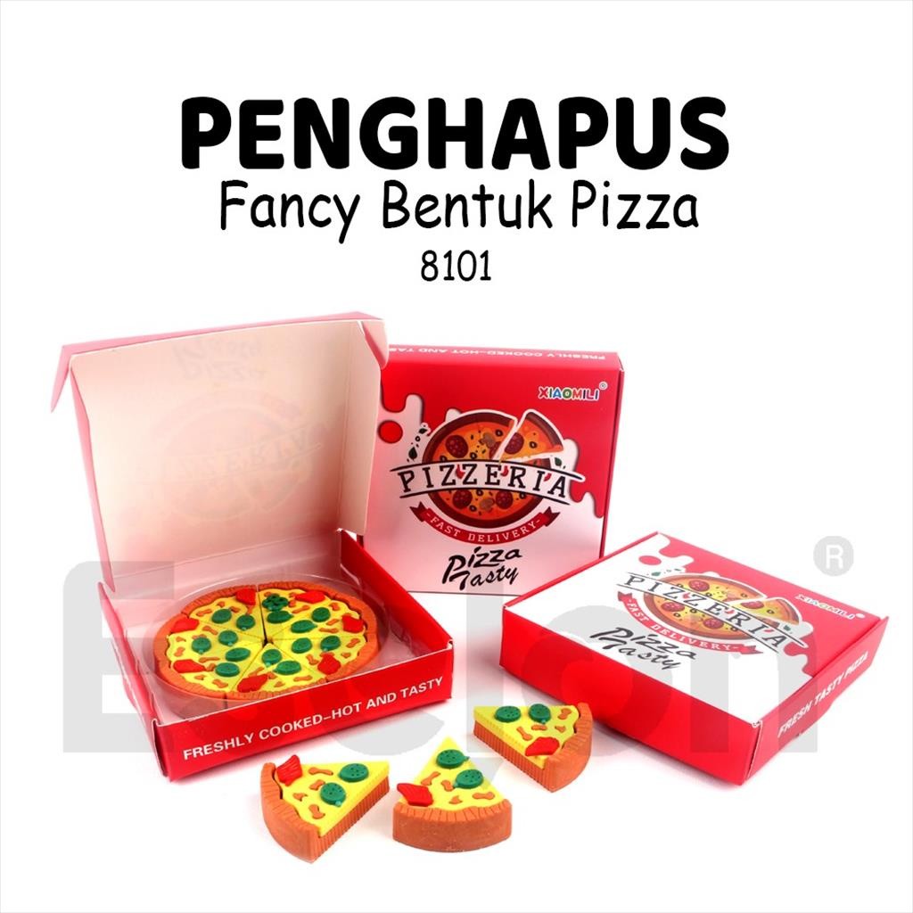 

♚1set 7pcs Penghapus Pizza 8101 / Setip Fancy 8101♚