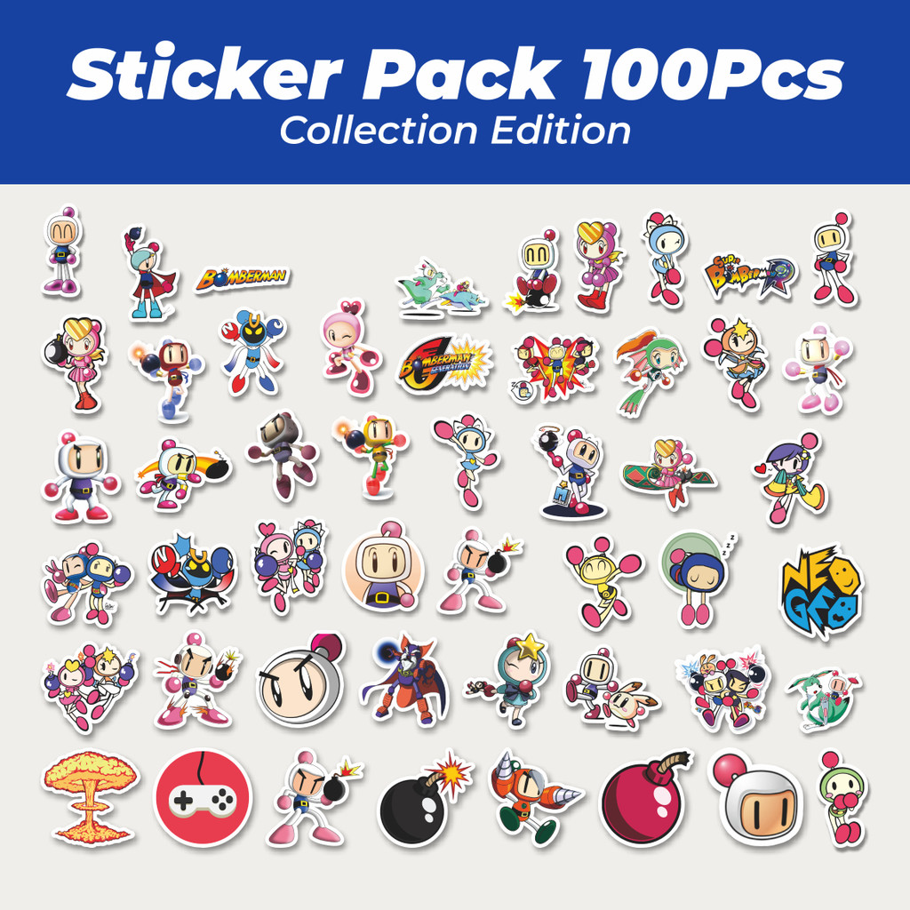 

Hot Stiker Game Series Bomberman Mix 1 Lucu Anti Air Stikers Berperekat Waterproof Sticker Decal Buat Motor Helm Buku Journal Koper Casing HP Laptop Botol Minum