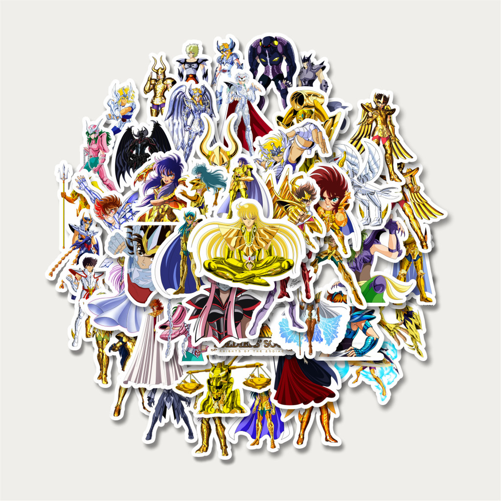 

Sticker Pack Stiker Anime Saint Seiya Character Mix 5 | Sticker TUMBLR | Stiker LAPTOP KOPER HELM
