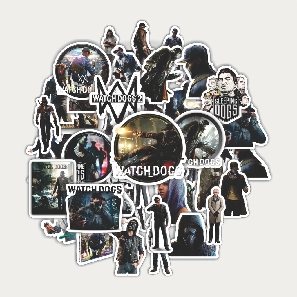 

Sticker Pack Stiker Game Series Watch Dog's | Sticker TUMBLR | Stiker LAPTOP KOPER HELM