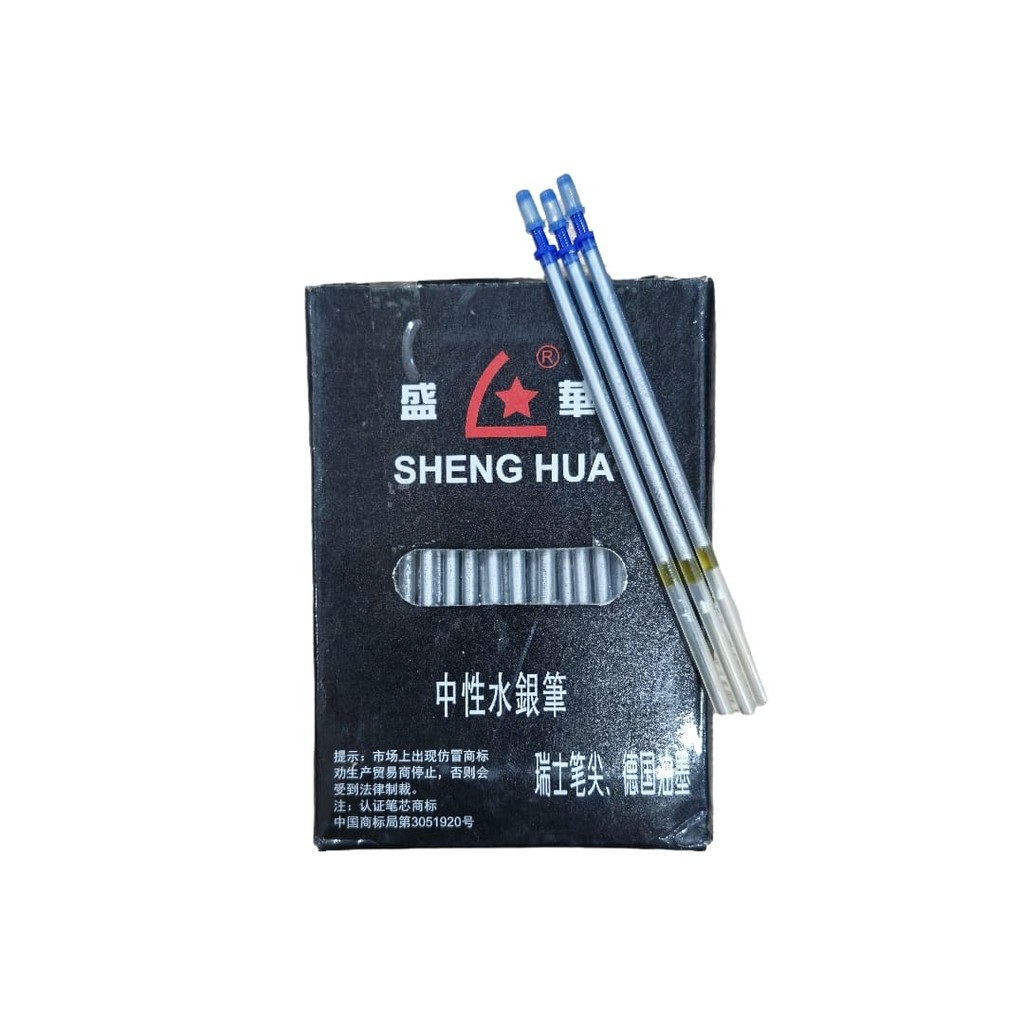 

100pcs Pen Silver Plastik Pen Kulit / Leather Marker / Pulpen Bahan RJT