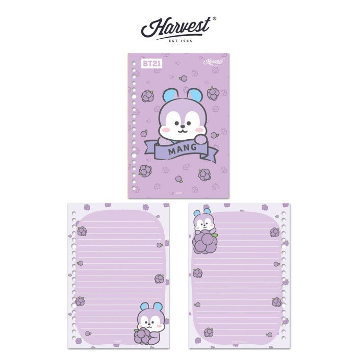 

COD Harvest BT21 Kertas Binder / Loose Leaf Sweet Fruits - MANG