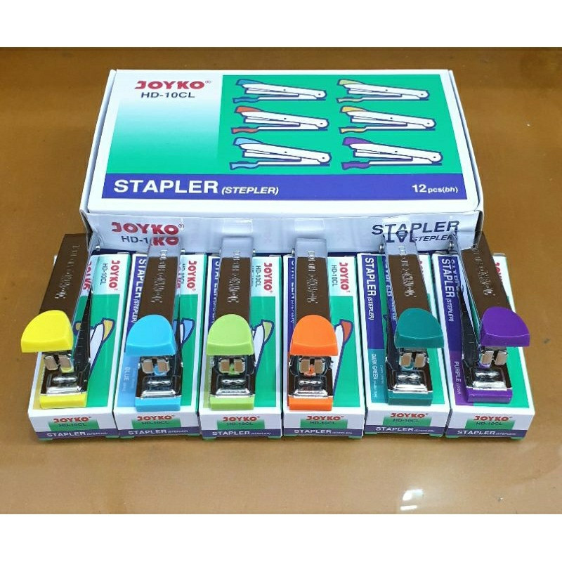 

HD10 Stapler Stepler Jepretan Cekrekan Hekmesin Joyko HD-10 CL ( color / warna ) Kecil