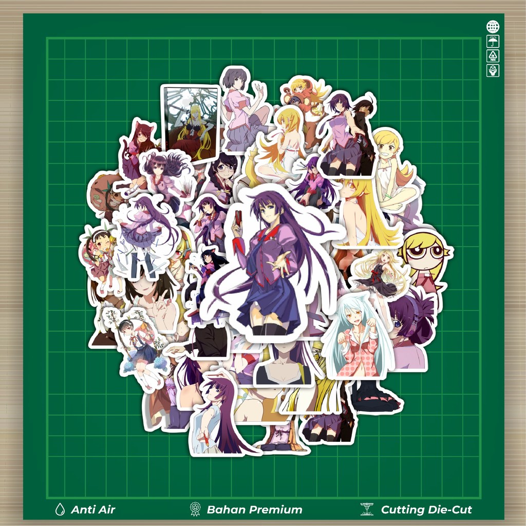 

HOT 50 PCS STIKER Stiker Game Series Monogatari Karakter Mix 3 Stiker Fashion Cars Decal Dingin Kartu Album Custom Vinyl Anti Air- Sticker Aesthetic Buku Journal Koper Casing HP Tablet Laptop Helm Motor Botol Minum