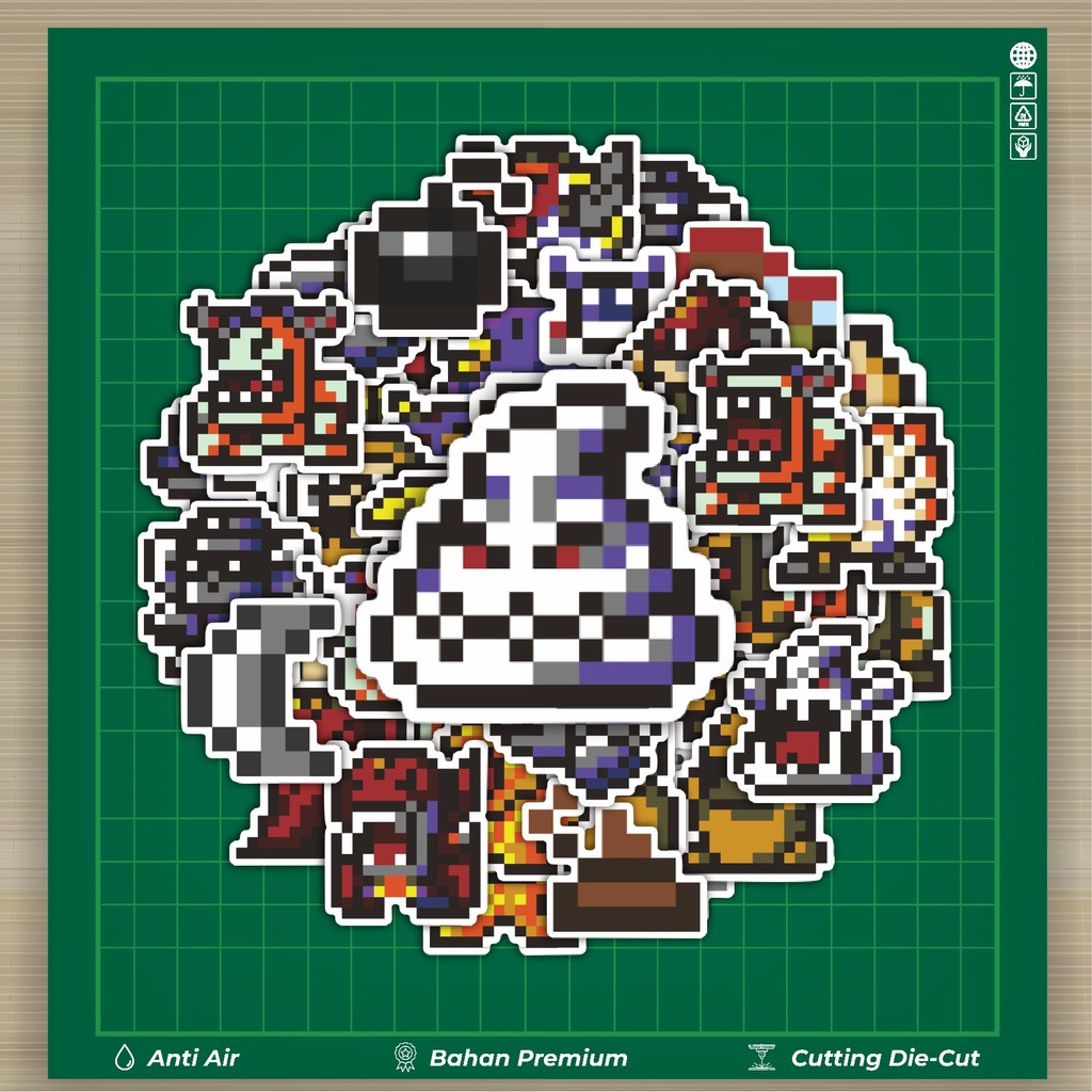 

HOT 50 PCS STIKER Stiker Pixel Digimon V1 Stiker Fashion Cars Decal Dingin Kartu Album Custom Vinyl Anti Air- Sticker Aesthetic Buku Journal Koper Casing HP Tablet Laptop Helm Motor Botol Minum