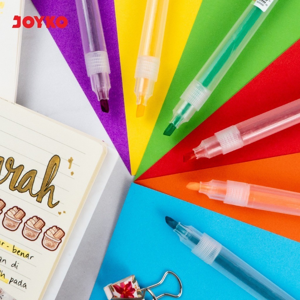 

BPP Highlighter Penanda Berwarna Joyko HL-79 HL-80 HL-81 HL-82 HL-83 HL-84