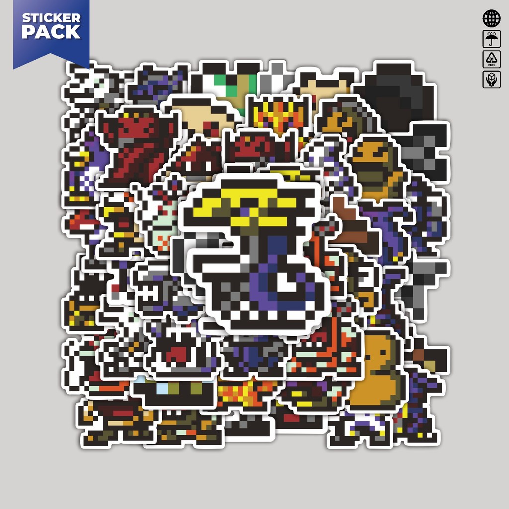 

[100PCS]Stiker Pack Stiker Pixel Digimon V1 Aesthetic Vinyl Anti Air Dekorasi Sticker Laptop Buku Journal Koper Helm Casing HP Gitar Helm Skateboard