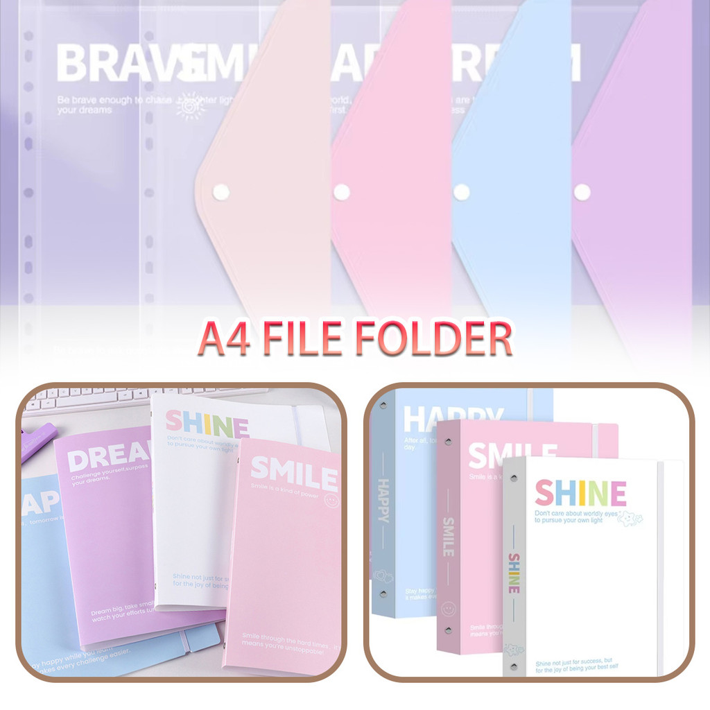 

Tahan Debu/Anti Air Map Berkas A4 Lembar Lepas Binder Cincin Organizer Koleksi Kerja Multifungsi